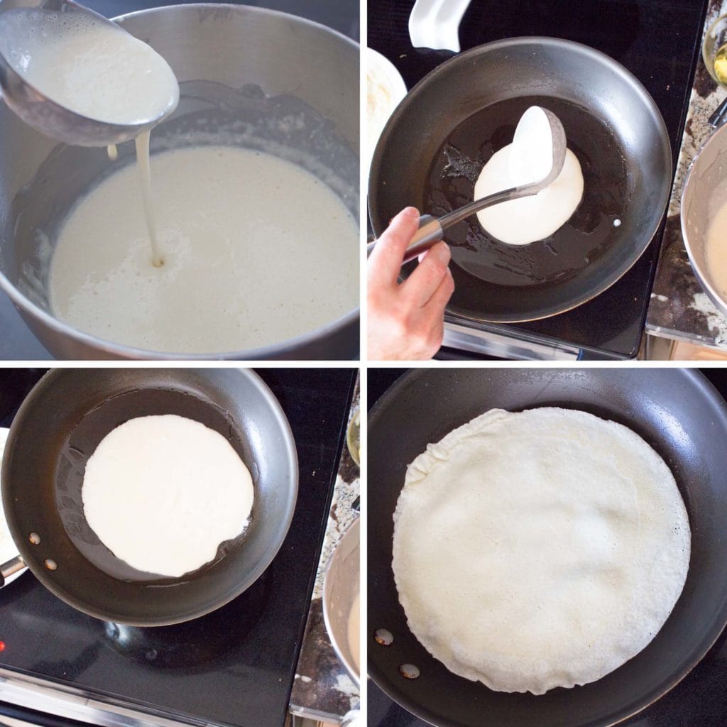 How to make crepes on a skillet