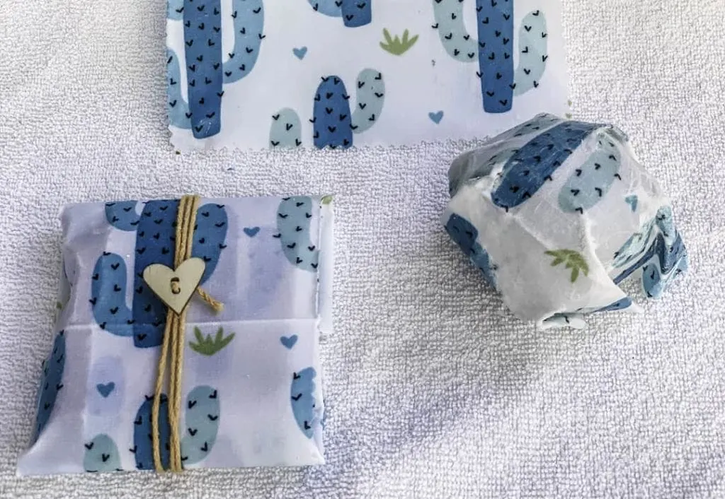 Cactus pattern soy food wrappers.