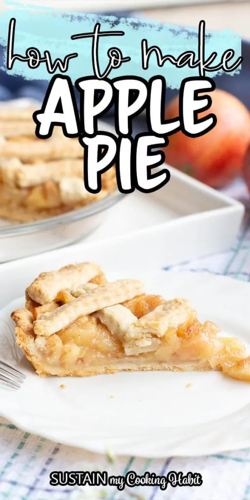 delicious apple pie with lattice pie crust