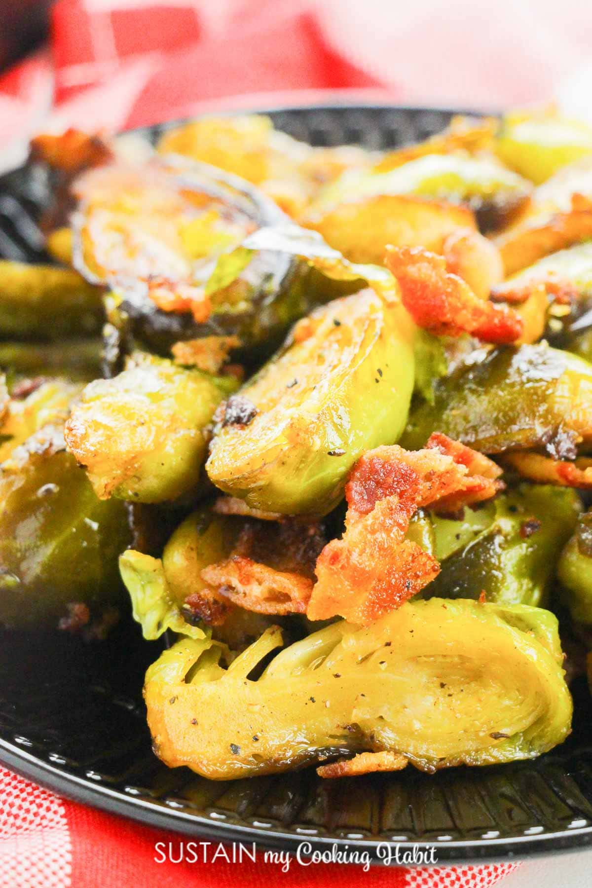 Maple Bacon Brussel Sprouts Recipe Sustain My Cooking Habit