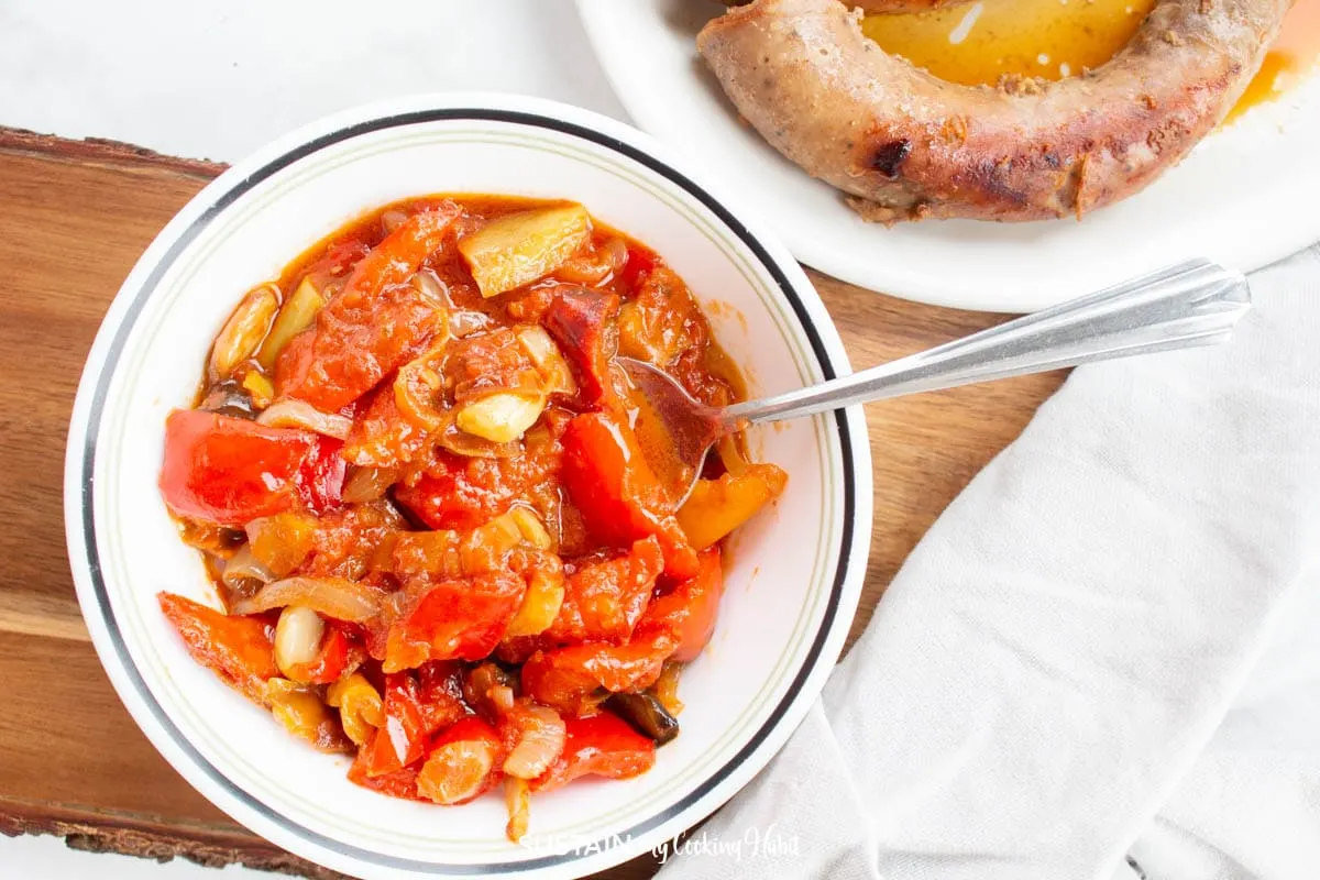 mixed cooked vegetables in a bowl