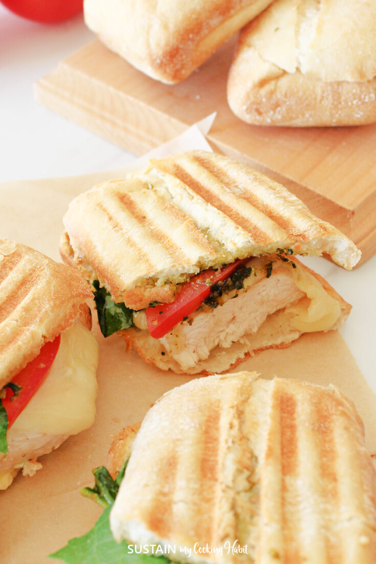Quick and Easy Chicken Pesto Panini Recipe Sustain My Cooking Habit