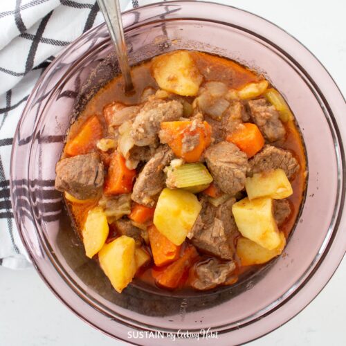 One Pot Hearty Beef and Vegetable Goulash - Sustain My Cooking Habit