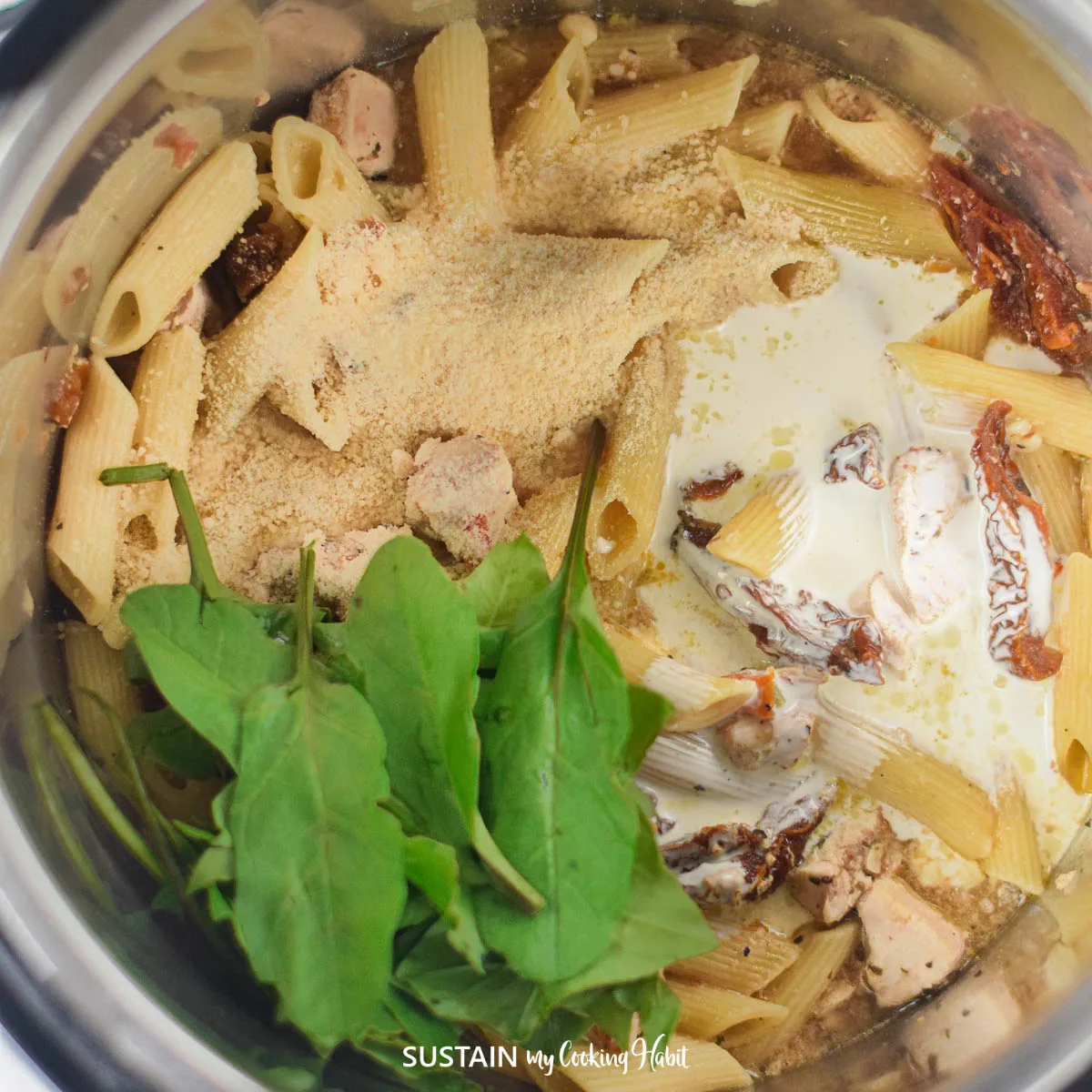 Tuscan Pasta in an Insta Pot with Basil