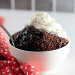 Easy microwave chocolate lava cake