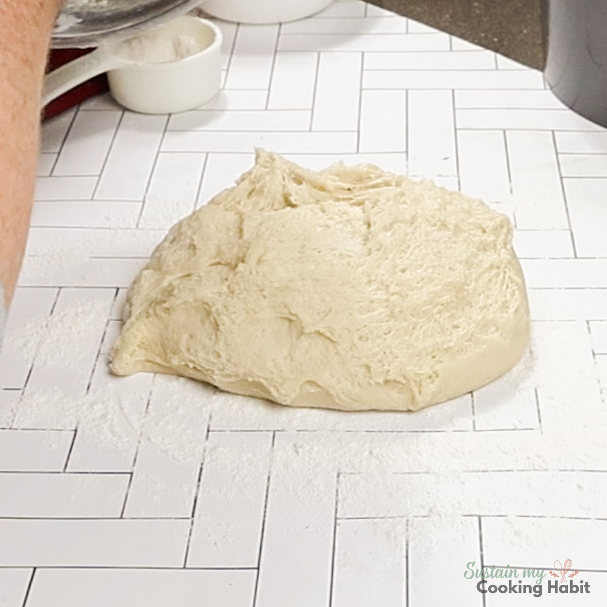 Ball of dough. 