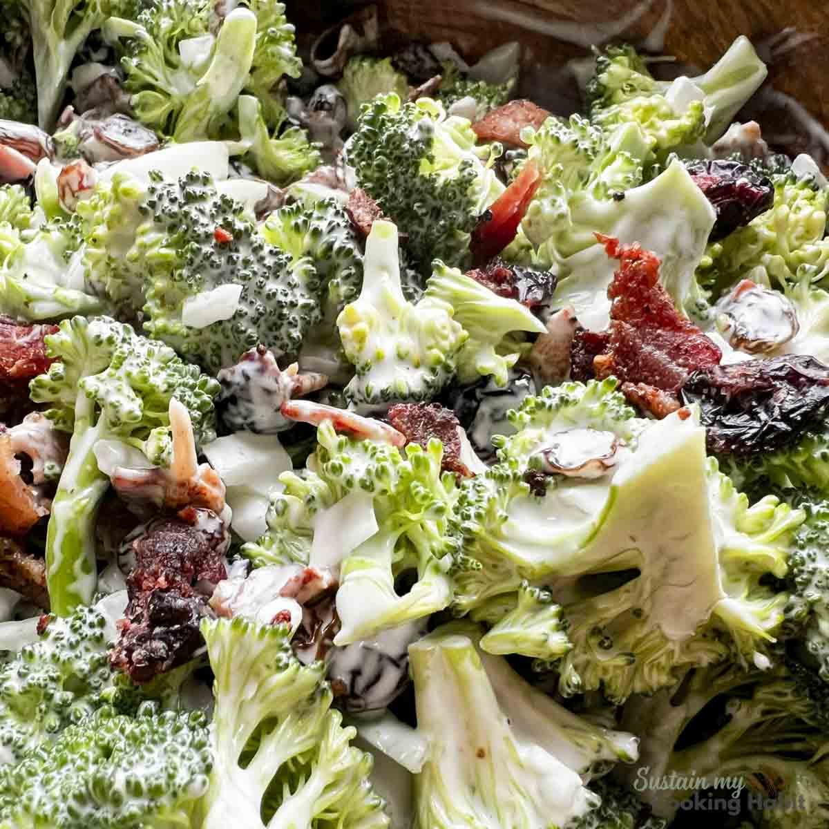 Simple Broccoli and Craisin Salad (Quick & Delicious!)