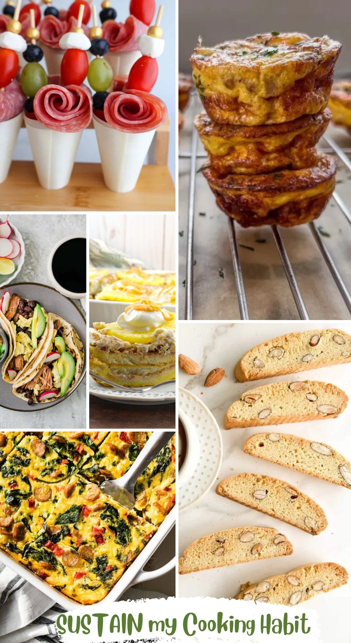 collage of make ahead brunch recipe ideas