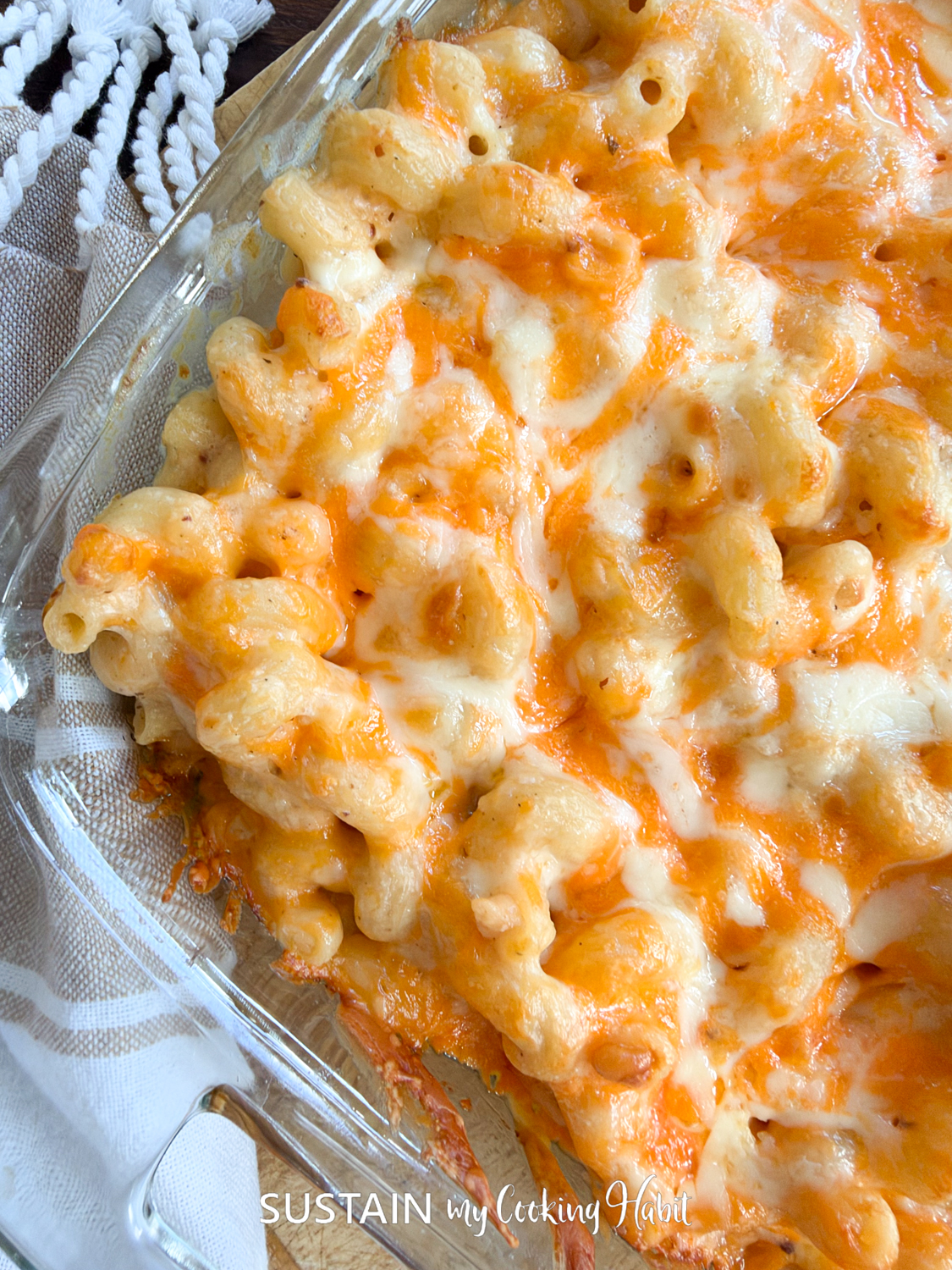 Homemade mac and cheese.